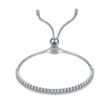 Load image into Gallery viewer, 925 Silver Tennis Bracelet with AAA-Zircon
