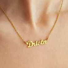 Load image into Gallery viewer, Personalized Name Necklace in 10K or 14K Gold
