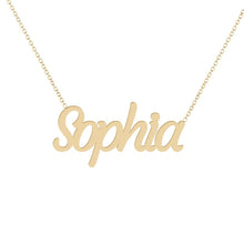 Load image into Gallery viewer, Personalized Name Necklace in 10K or 14K Gold
