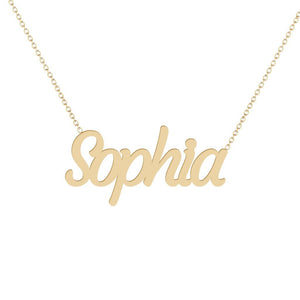 Personalized Name Necklace in 10K or 14K Gold