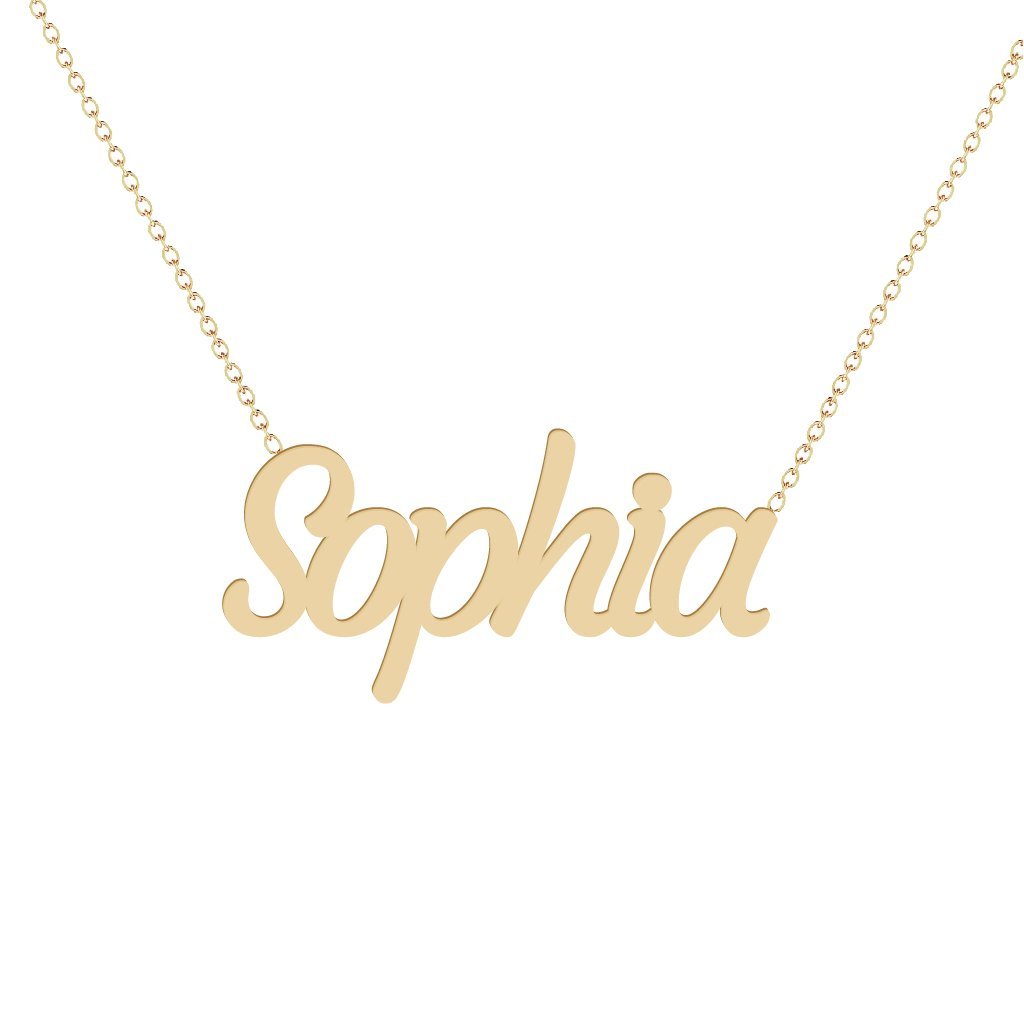 Personalized Name Necklace in 10K or 14K Gold