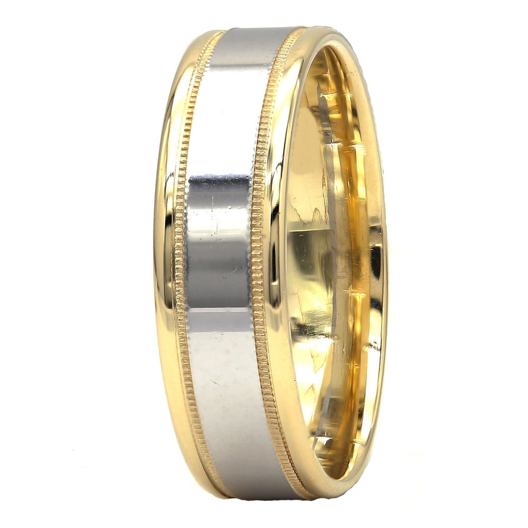 Gold wedding Bands Comfort-Fit