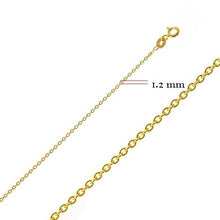 Load image into Gallery viewer, 10k Gold 1.2mm Rolo Chain
