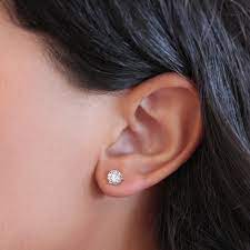 14K LAB CREATED DIAMOND STUD EARRINGS (0.50CTW-2.00CTW)