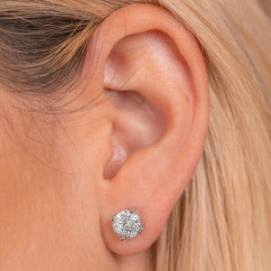 14K LAB CREATED DIAMOND STUD EARRINGS (0.50CTW-2.00CTW)