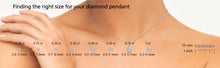 Charger l&#39;image dans la galerie, Round White 14K Gold Diamond Solitaire Pendant
