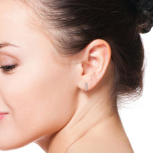 Charger l&#39;image dans la galerie, Diamonds Bar Stud Earrings 0.10 ctw.

