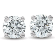 Charger l&#39;image dans la galerie, 14K LAB CREATED DIAMOND STUD EARRINGS (0.50CTW-2.00CTW)
