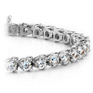 Diamond Tennis Bracelet In White Gold 3 PRONGS 1.00 CTW