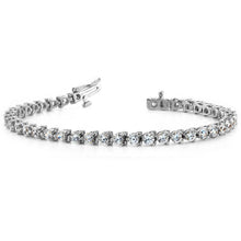 Charger l&#39;image dans la galerie, Diamond Tennis Bracelet In White Gold 3 PRONGS 1.00 CTW
