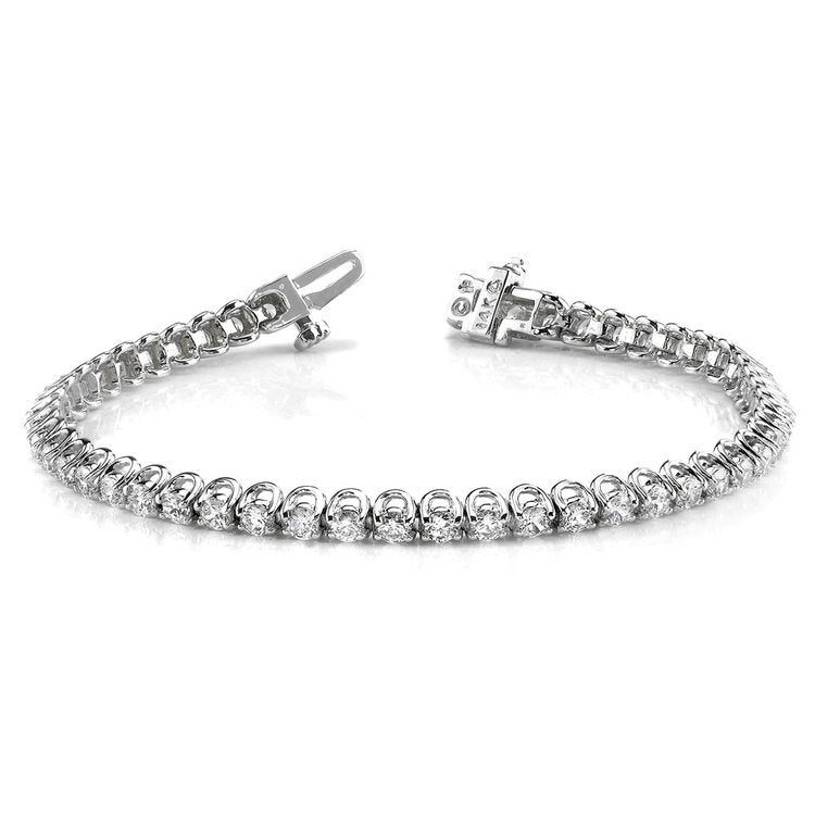 Diamond Bracelet In White Gold  U-Prong (1.00 Ctw)