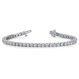 Diamond Tennis Bracelet In White Gold 4 PRONGS 2.00 CTW