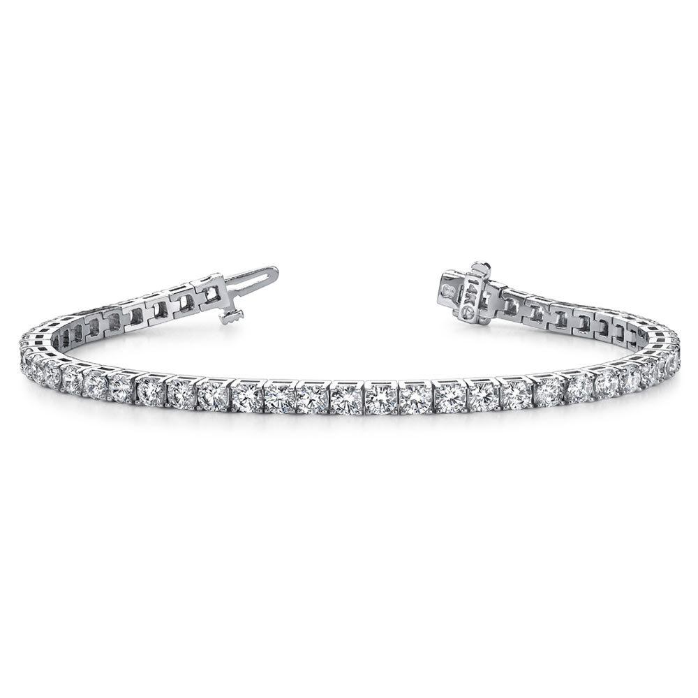 Diamond Tennis Bracelet In White Gold 4 PRONGS 2.00 CTW