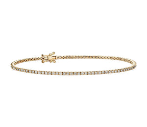 Four Prong Diamond Tennis Bracelet In 14K White/Yellow Gold (1.00 Ctw)