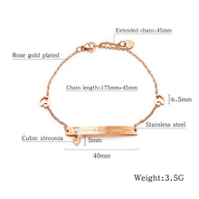 Charger l&#39;image dans la galerie, Fancy Stainless steel &#39;I Love You&quot; Bracelet
