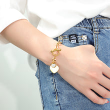 Charger l&#39;image dans la galerie, Fancy Stainless steel HEART Bracelet
