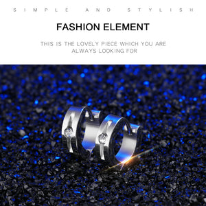 Fancy Stainless steel HUGGIES Earrings