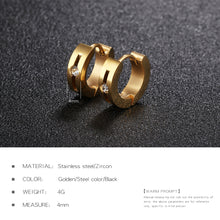 Load image into Gallery viewer, Fancy Stainless steel HUGGIES Earrings
