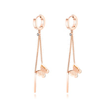 Load image into Gallery viewer, Fancy stainless steel jewelry BUTTERFLY Earrings
