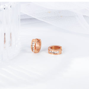 Fancy stainless steel HUGGIES Earrings