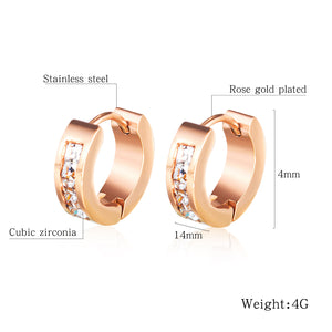 Fancy stainless steel HUGGIES Earrings