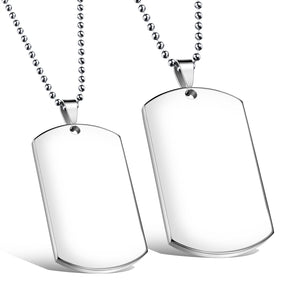Fancy Stainless steel DOG TAG Necklace