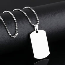 Load image into Gallery viewer, Fancy Stainless steel DOG TAG Necklace
