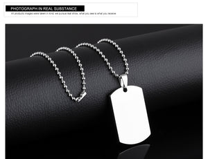 Fancy Stainless steel DOG TAG Necklace