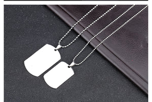 Fancy Stainless steel DOG TAG Necklace