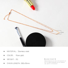 Load image into Gallery viewer, Fancy Stainless steel V Necklace
