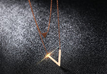 Load image into Gallery viewer, Fancy Stainless steel V Necklace
