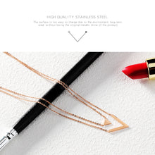 Load image into Gallery viewer, Fancy Stainless steel V Necklace
