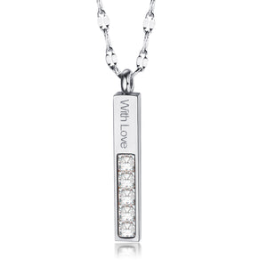 BAR CZ NECKLACE