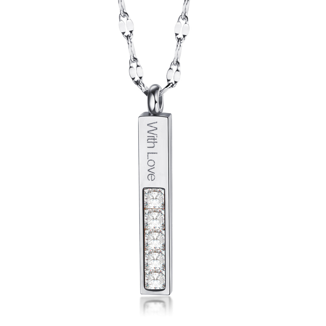 BAR CZ NECKLACE