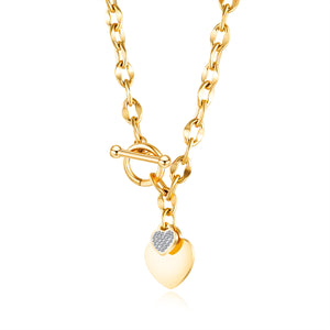 Fancy Stainless steel HEART Necklace