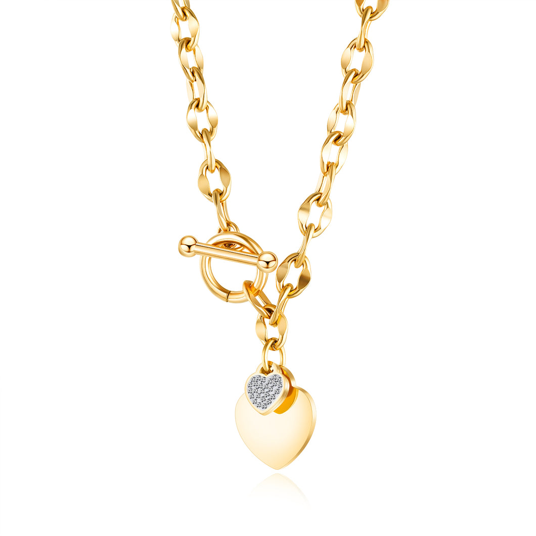 Fancy Stainless steel HEART Necklace