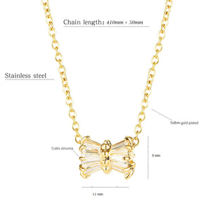 CYLINDER CZ NECKLACE