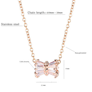 CYLINDER CZ NECKLACE