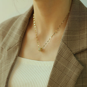 CYLINDER CZ NECKLACE