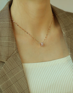 CYLINDER CZ NECKLACE