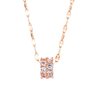 CYLINDER CZ NECKLACE