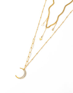 MOON AND STAR NECKLACE