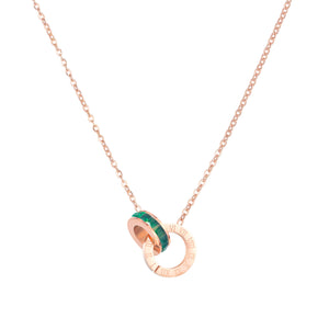 HOOPS CZ NECKLACE
