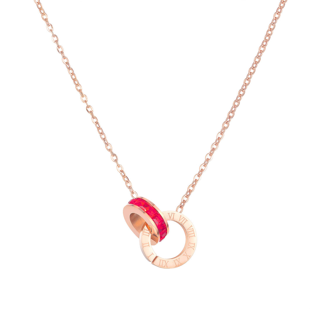 HOOPS CZ NECKLACE