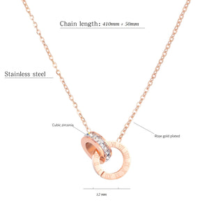 HOOPS CZ NECKLACE