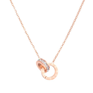 HOOPS CZ NECKLACE