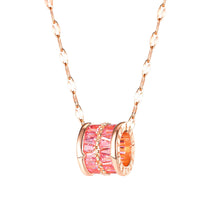 Load image into Gallery viewer, CYLINDER CZ NECKLACE
