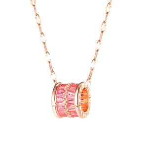 CYLINDER CZ NECKLACE