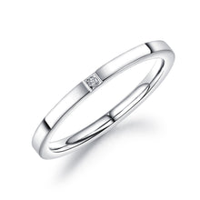 Load image into Gallery viewer, Stainless Steel Gold Plated Solitaire RING WITH CZ
