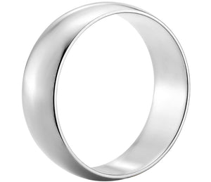 Gold wedding Bands White-7MM